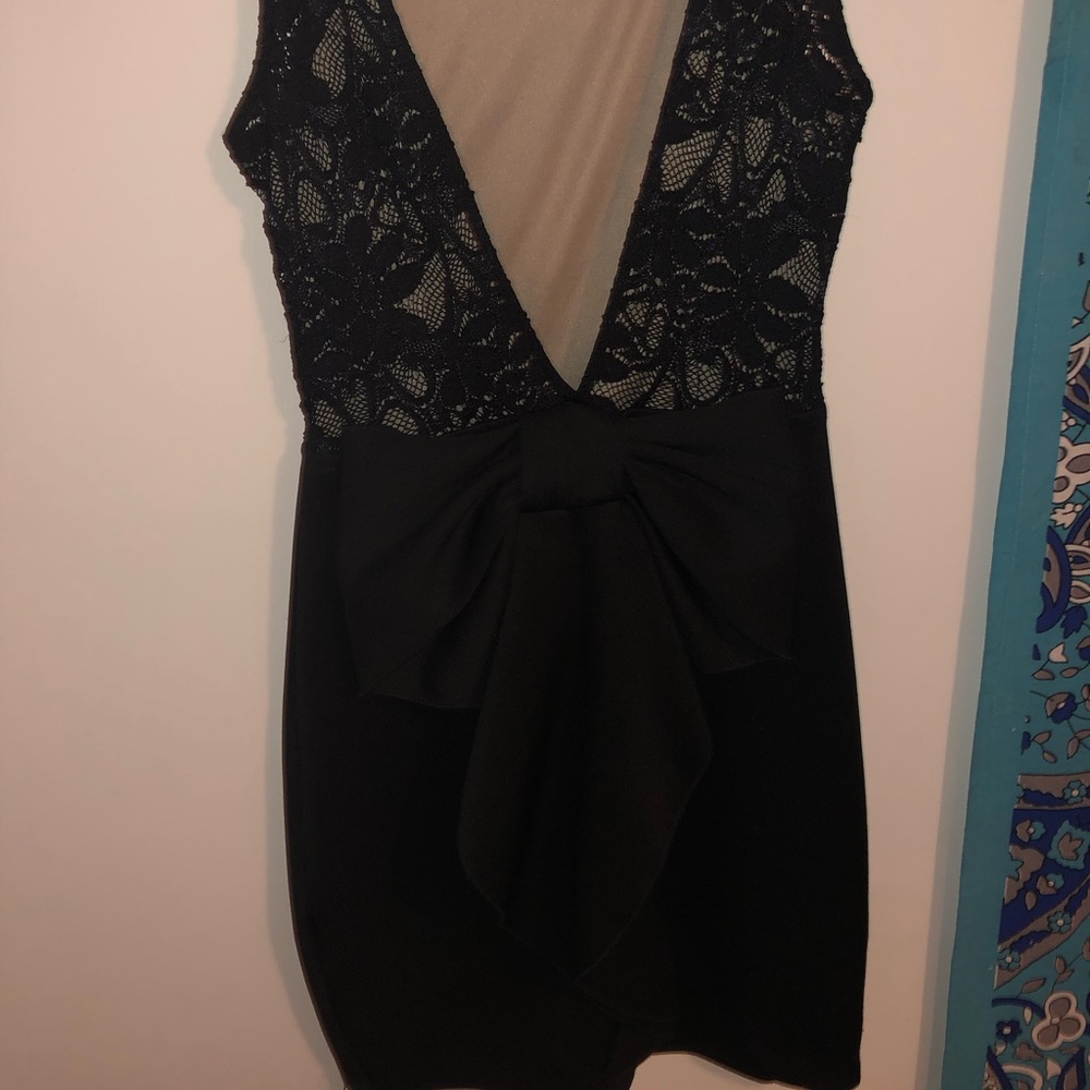 Black cocktail dress